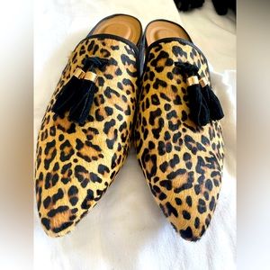 Hush puppies Bounce leopard print slide loafers